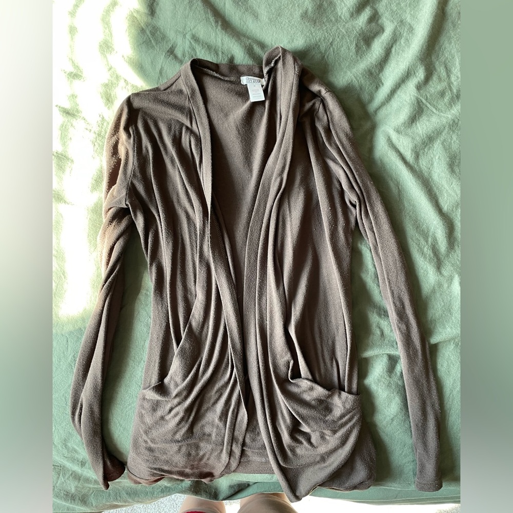 Brown cardigan